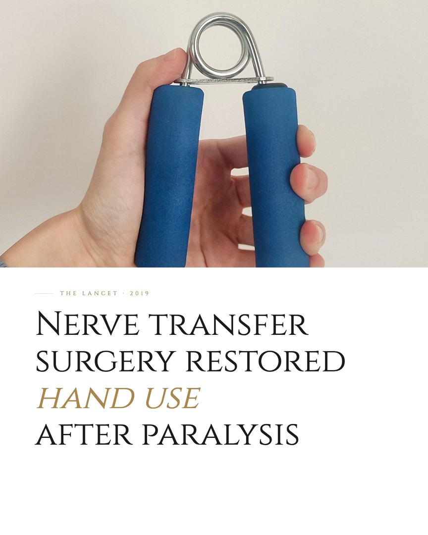 Crescent Discovery Series cover: Nerve transfer surgery restored hand use after paralysis