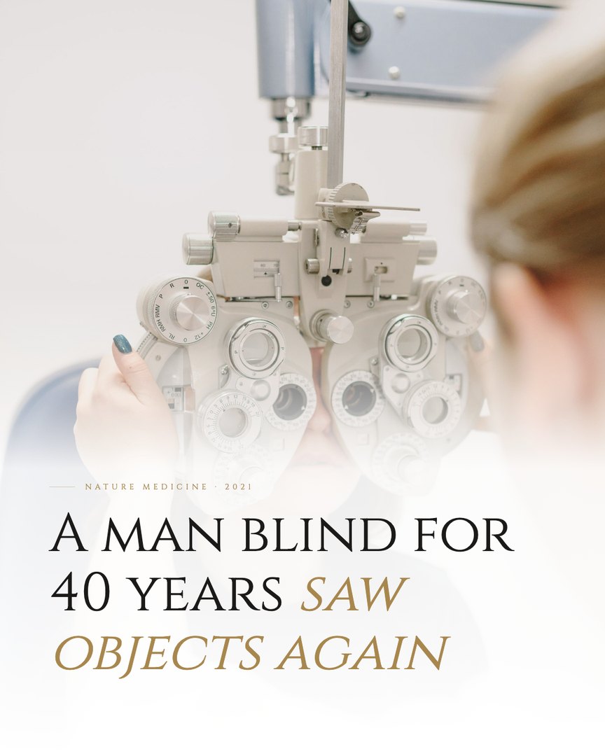 Crescent Discovery Series cover: A man blind for 40 years saw objects again