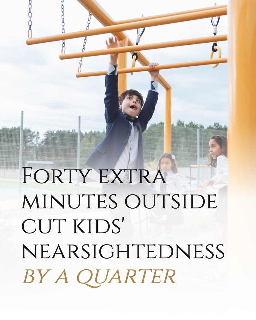Crescent Discovery Series cover: Forty extra minutes outside cut kids' nearsightedness by a quarter