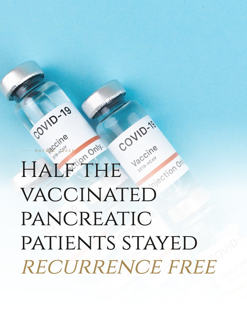 Crescent Discovery Series cover: Half the vaccinated pancreatic patients stayed recurrence free