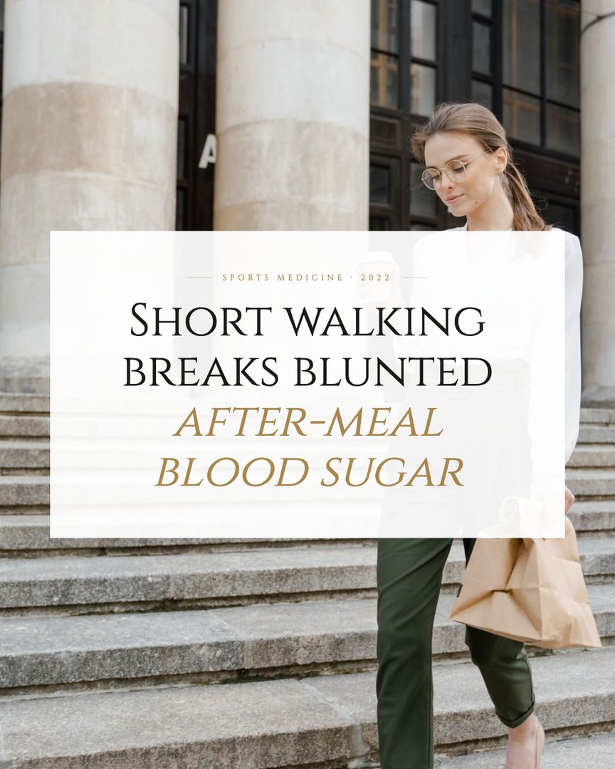 Crescent Discovery Series cover: Short walking breaks blunted after-meal blood sugar
