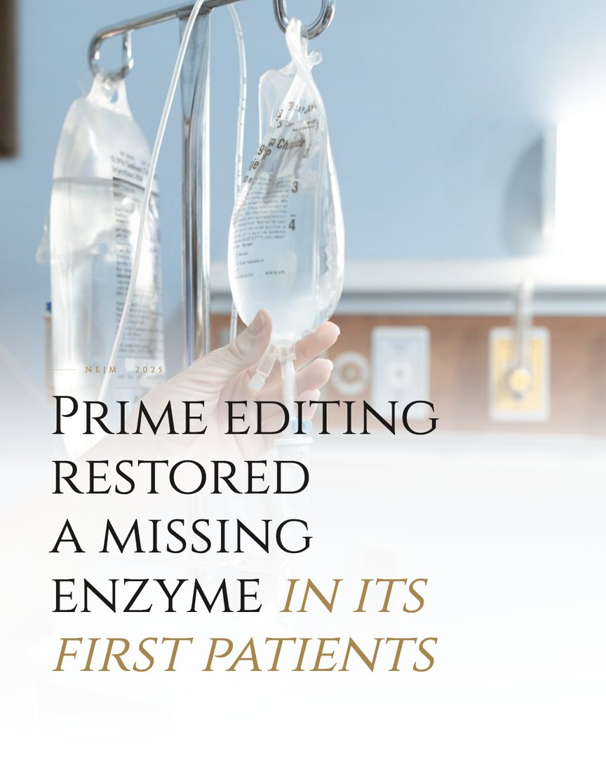 Crescent Discovery Series cover: Prime editing restored a missing enzyme in its first patients