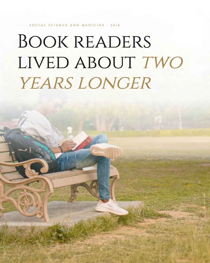 Crescent Discovery Series cover: Book readers lived about two years longer