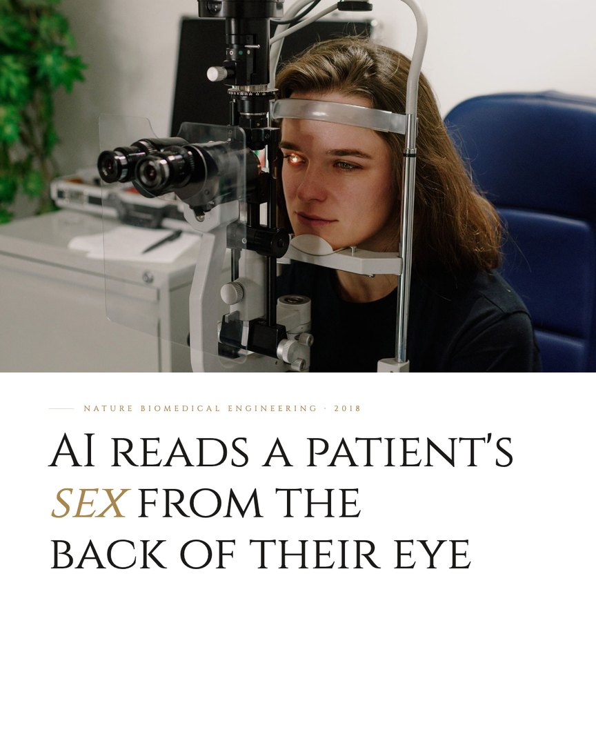 Crescent Discovery Series cover: AI reads a patient's sex from the back of their eye