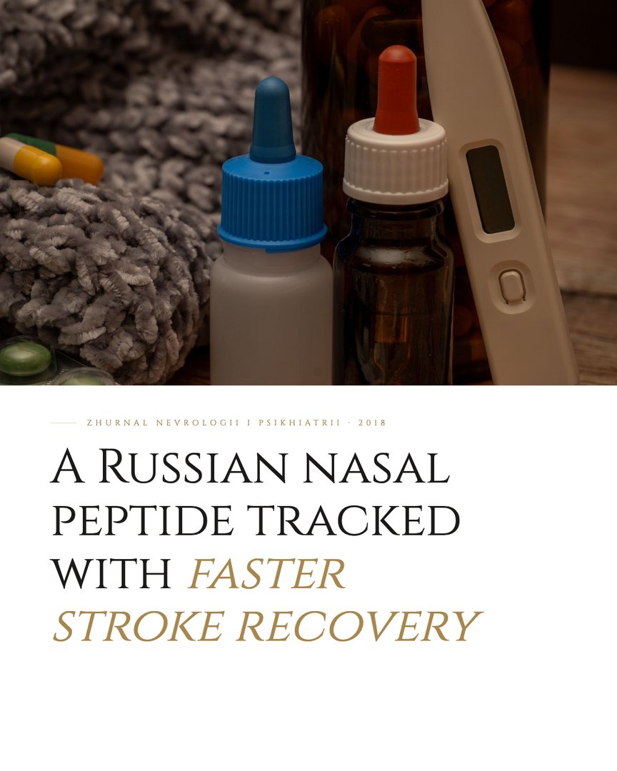 Crescent Discovery Series cover: A Russian nasal peptide tracked with faster stroke recovery