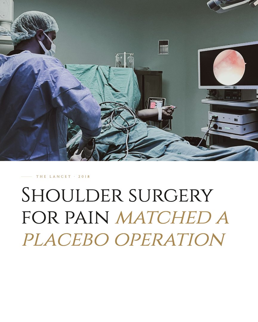 Crescent Discovery Series cover: Shoulder surgery for pain matched a placebo operation