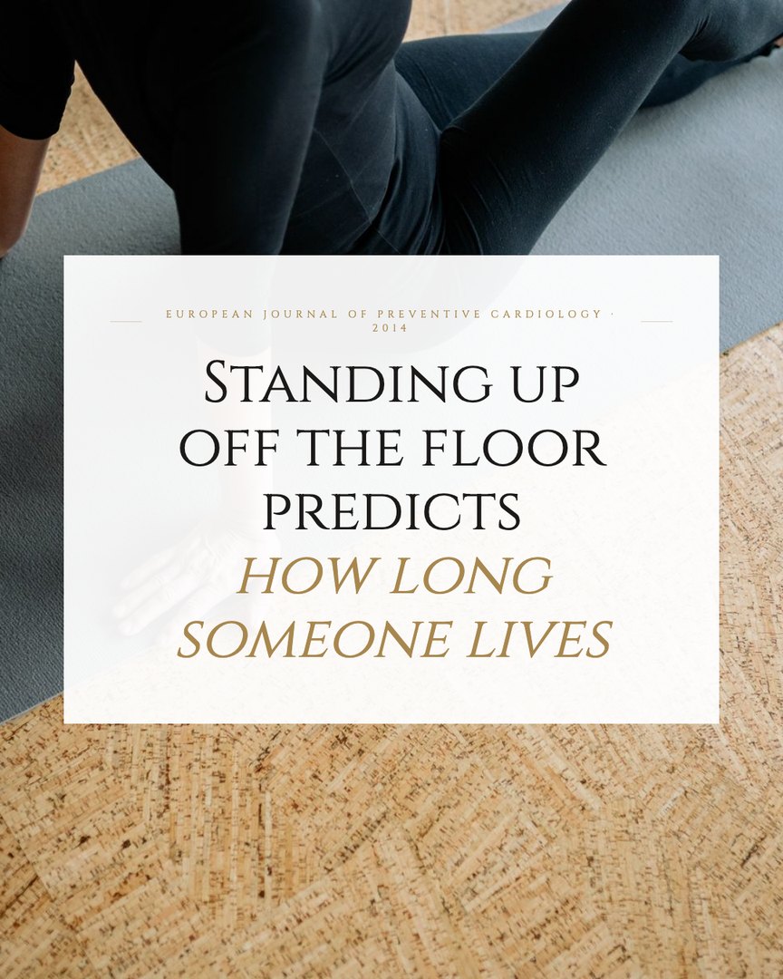 Crescent Discovery Series cover: Standing up off the floor predicts how long someone lives