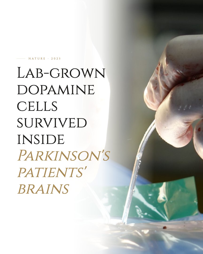 Crescent Discovery Series cover: Lab-grown dopamine cells survived inside Parkinson's patients' brains