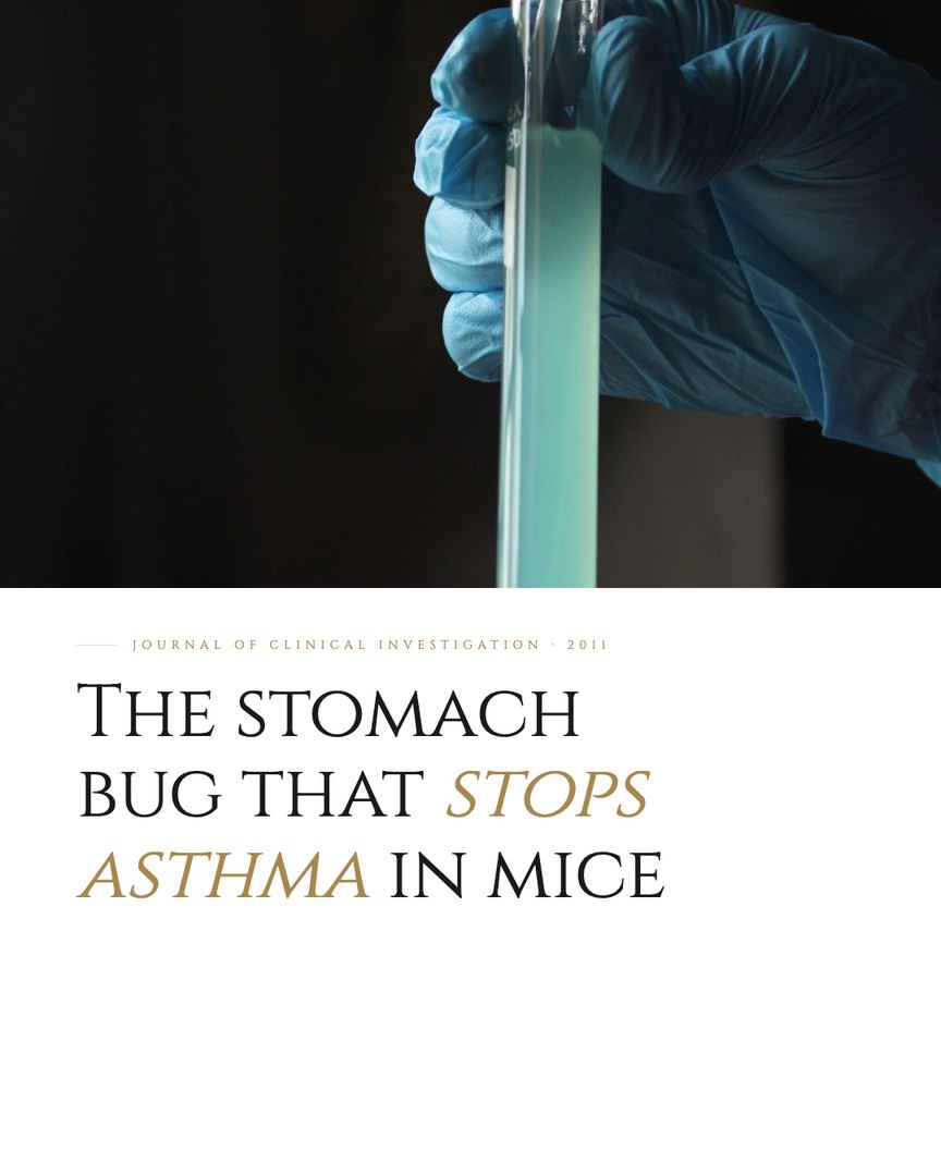 Crescent Discovery Series cover: The stomach bug that stops asthma in mice