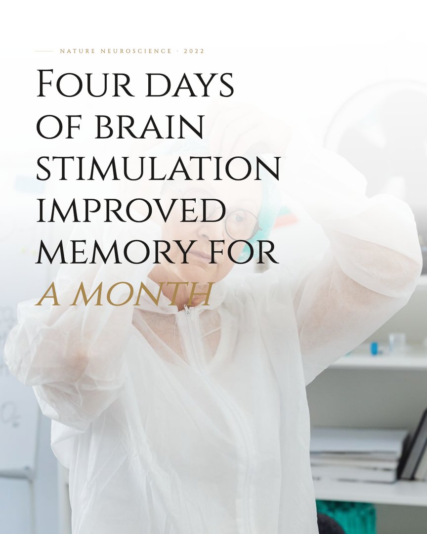 Crescent Discovery Series cover: Four days of brain stimulation improved memory for a month