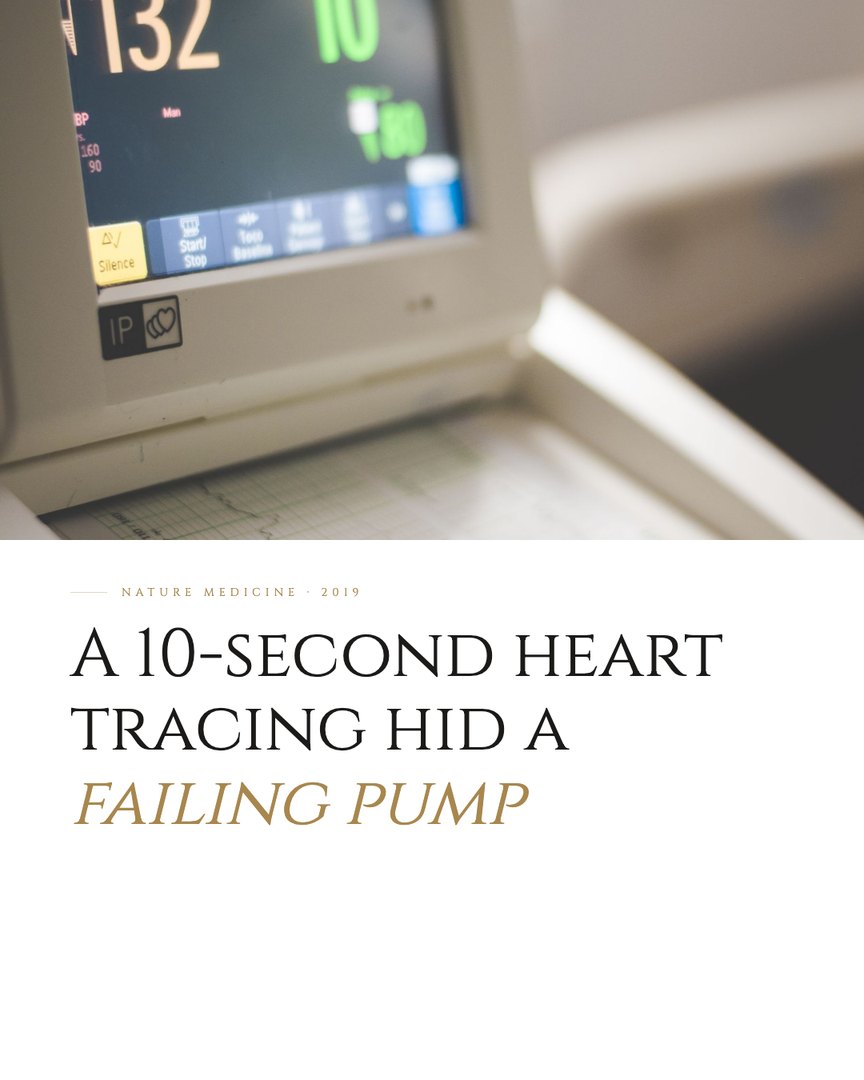 Crescent Discovery Series cover: A 10-second heart tracing hid a failing pump