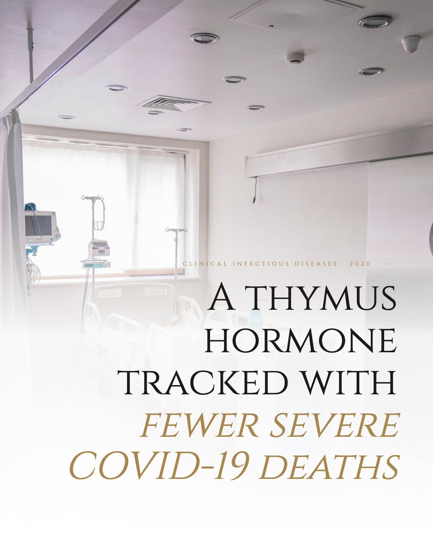 Crescent Discovery Series cover: A thymus hormone tracked with fewer severe COVID-19 deaths