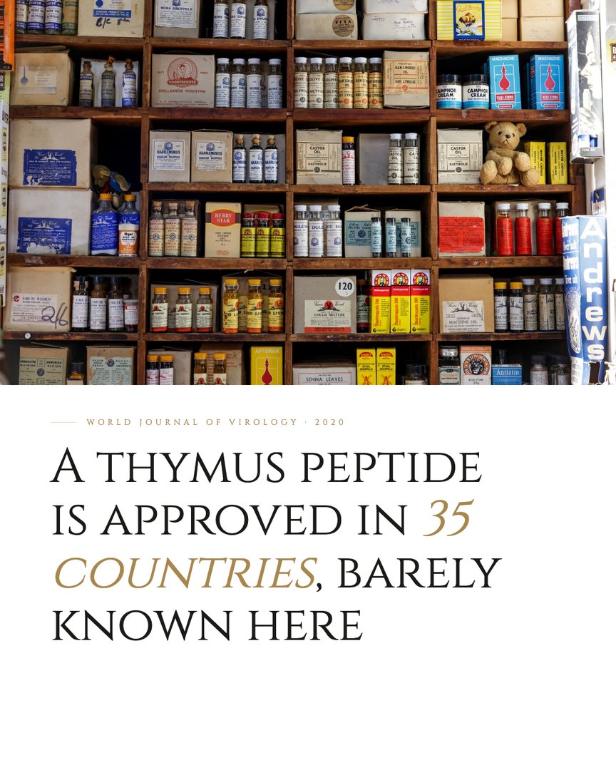 Crescent Discovery Series cover: A thymus peptide is approved in 35 countries, barely known here