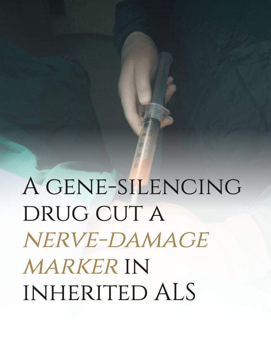 Crescent Discovery Series cover: A gene-silencing drug cut a nerve-damage marker in inherited ALS