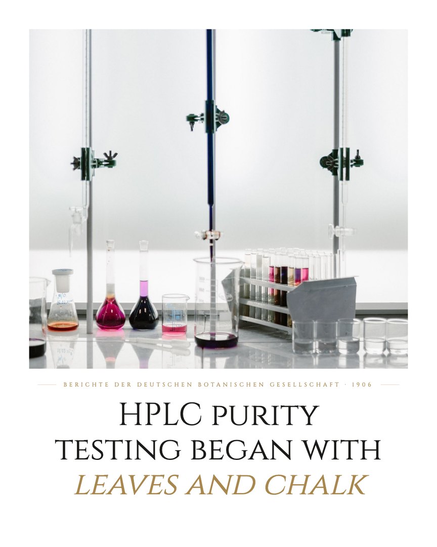 Crescent Discovery Series cover: HPLC purity testing began with leaves and chalk
