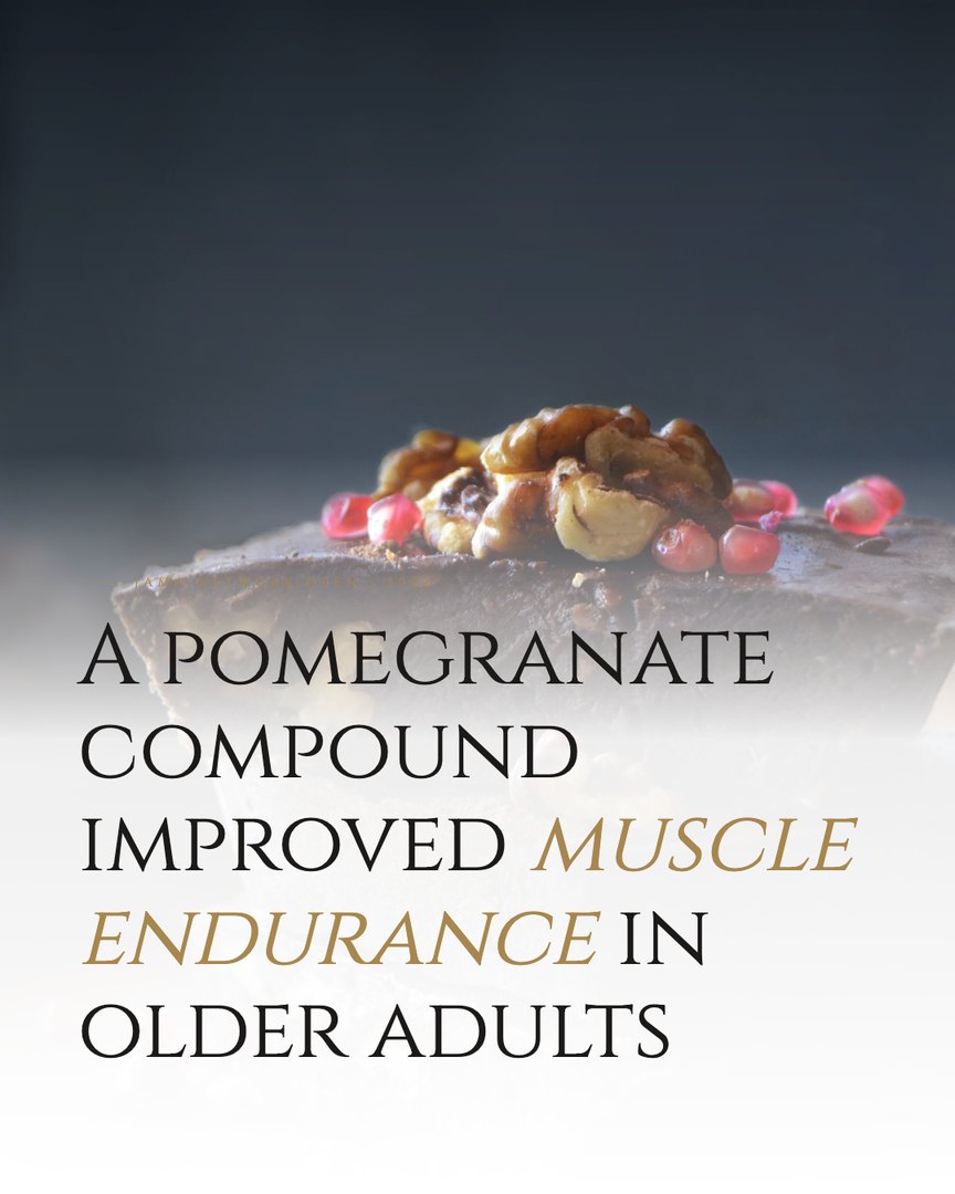 Crescent Discovery Series cover: A pomegranate compound improved muscle endurance in older adults