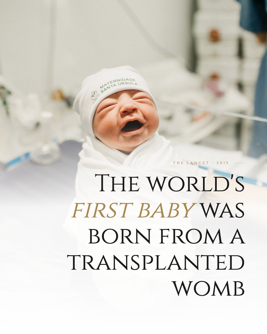 Crescent Discovery Series cover: The world's first baby was born from a transplanted womb