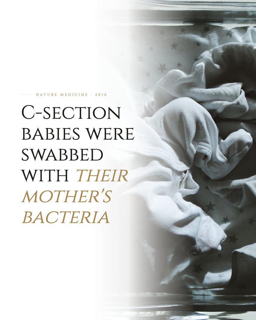 Crescent Discovery Series cover: C-section babies were swabbed with their mother's bacteria