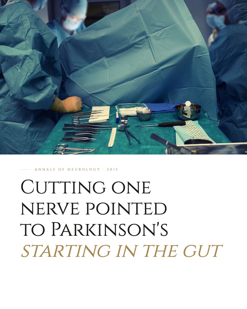 Crescent Discovery Series cover: Cutting one nerve pointed to Parkinson's starting in the gut