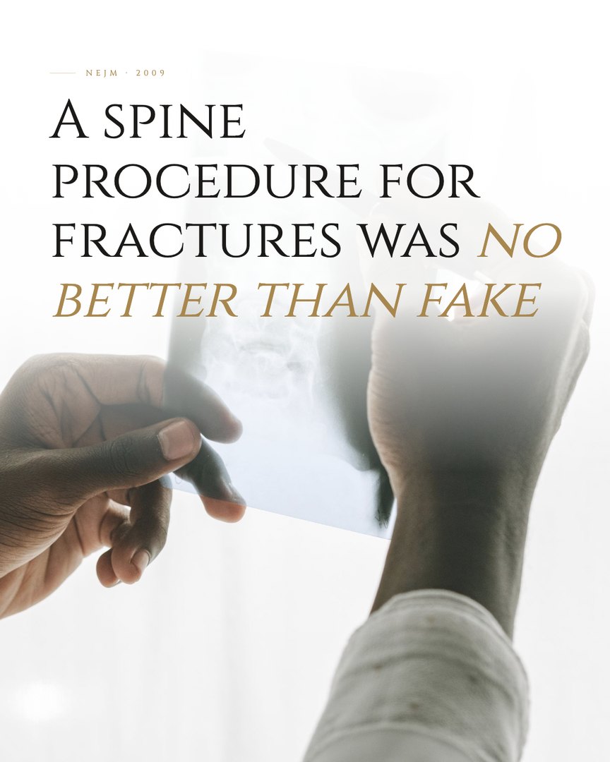 Crescent Discovery Series cover: A spine procedure for fractures was no better than fake