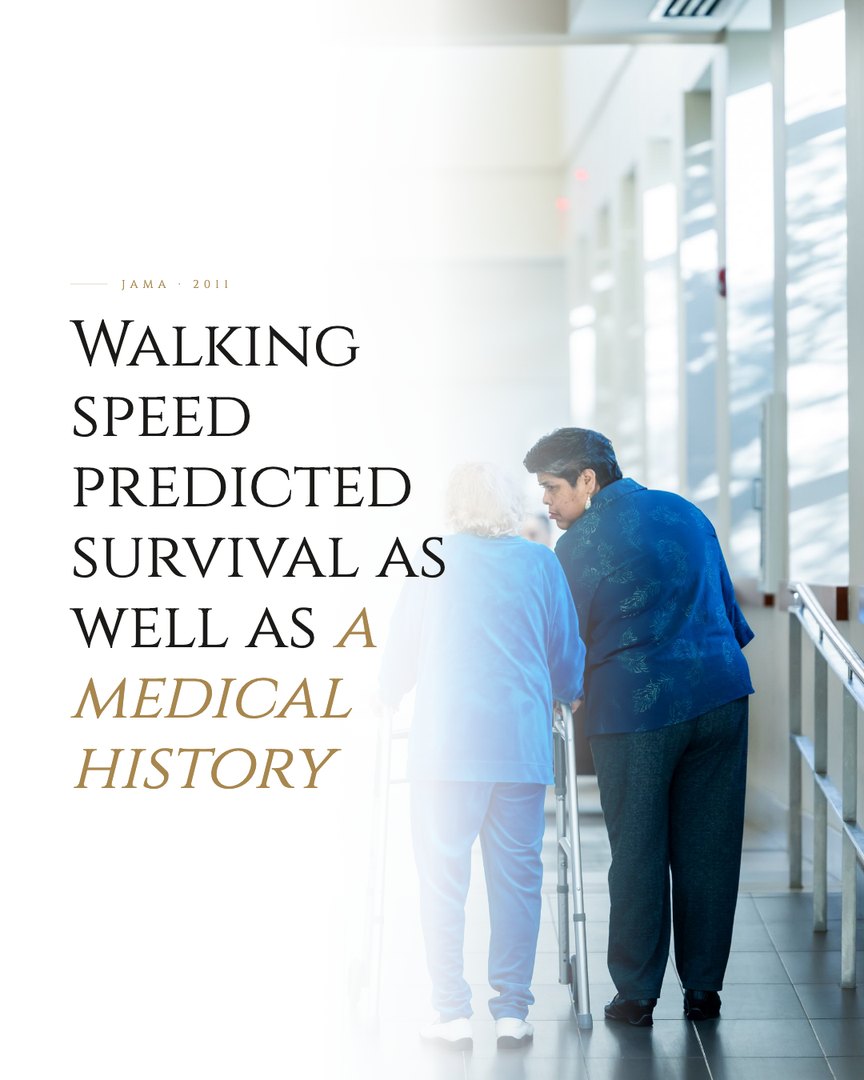 Crescent Discovery Series cover: Walking speed predicted survival as well as a medical history