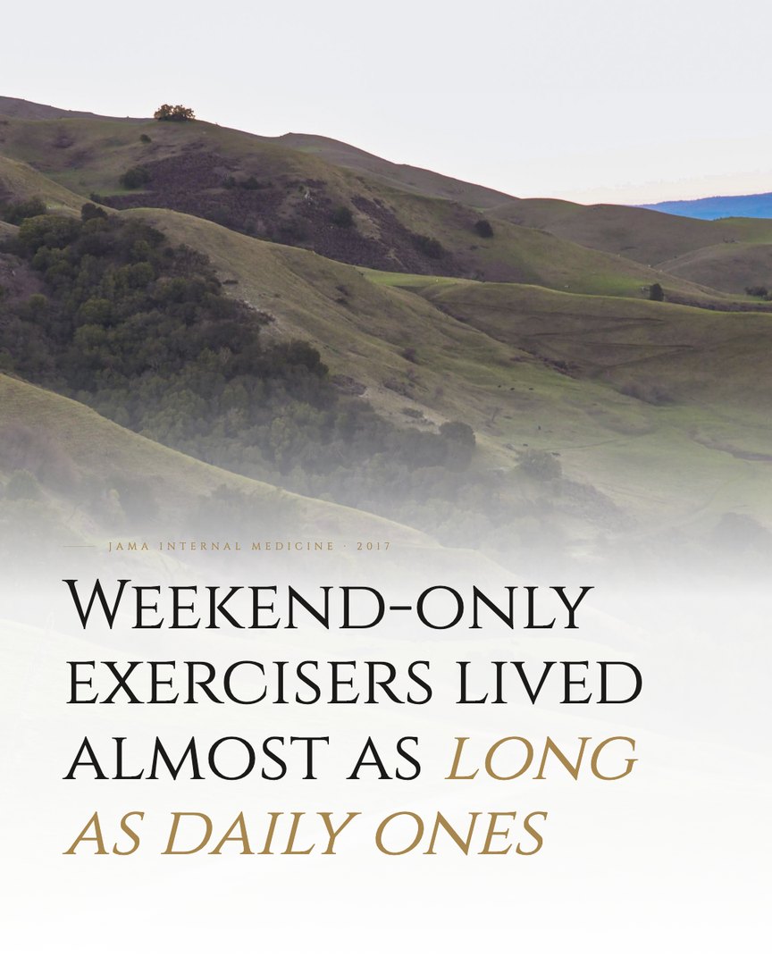 Crescent Discovery Series cover: Weekend-only exercisers lived almost as long as daily ones