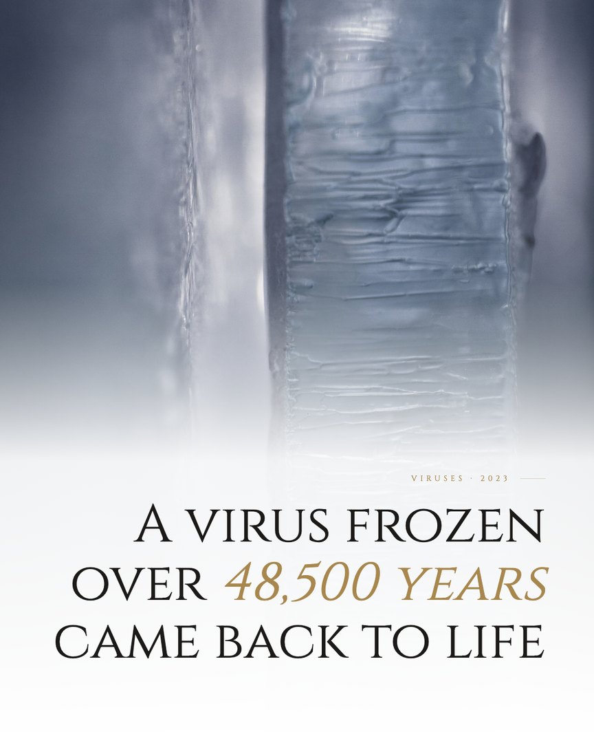 Crescent Discovery Series cover: A virus frozen over 48,500 years came back to life