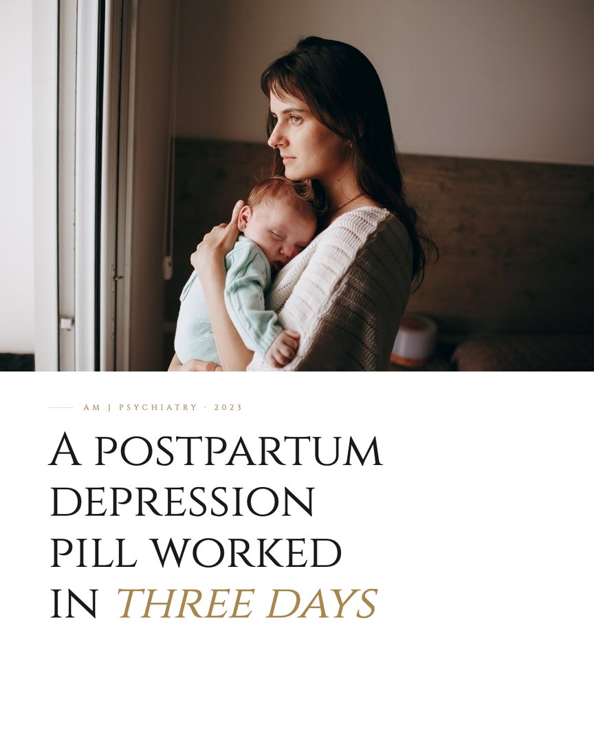 Crescent Discovery Series cover: A postpartum depression pill worked in three days